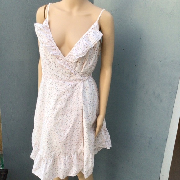 Summer Wrap Mini Dress. Bin # F - Picture 3 of 9